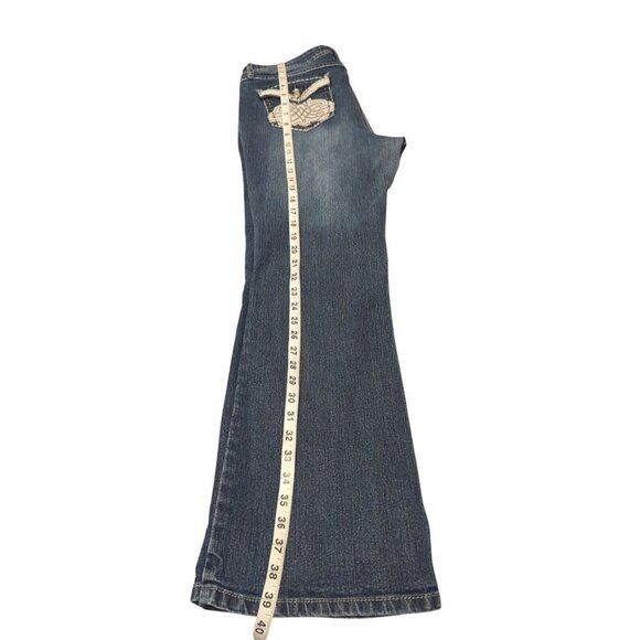 One 5 One Women's Embroidered Bling Denim Jeans Size 14 - Picture 11 of 14